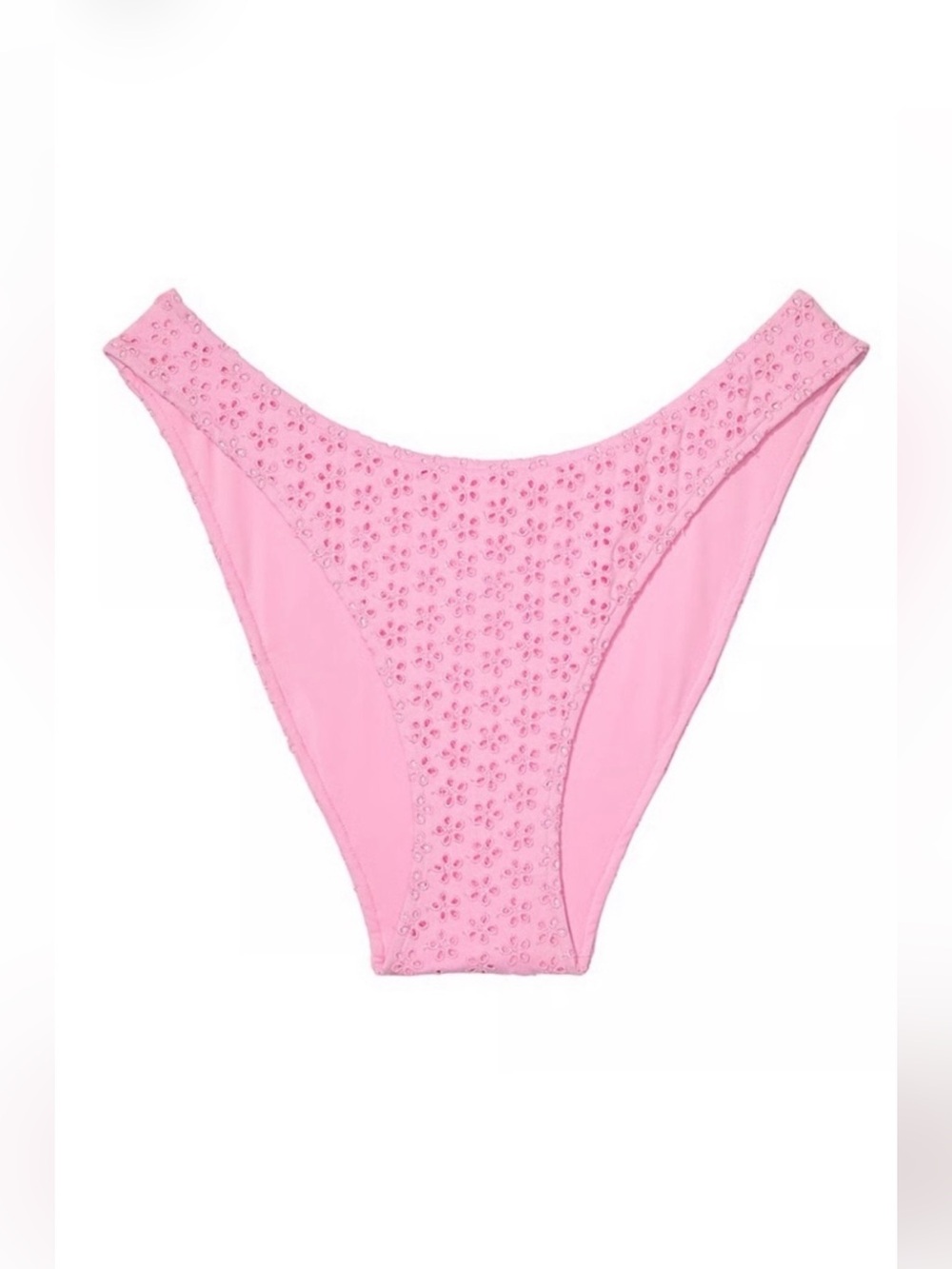 New! Frankie’s bikinis x PINK golden hour Pink Eyelet Bikini Bottom 34576